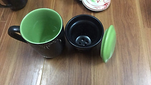 Bộ cốc lọc trà 3 sản phẩm gốm Bát Tràng( Hoa văn ngẫu nhiên)