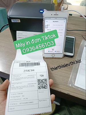 Máy in tem nhãn, mã vạch Xprinter XP-420B cổng USB + LAN. Máy in đơn hàng, in tem, in vận đơn TMĐT khổ 110mm [HÀNG CHÍNH HÃNG]