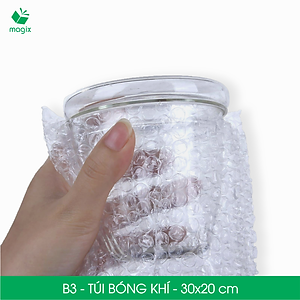 B3 - 30x20 cm - 25 Túi bóng khí chống sốc đóng hàng - Túi gói hàng, bọc chống sốc, xốp chống sốc