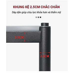 Kệ lò vi sóng đa năng Thép Carbon cao cấp, kệ để đồ nhà bếp siêu chịu lực 300kg sơn tĩnh điện chống bong tróc, kệ nhà bếp