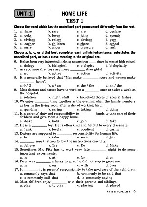 Sách Bài Tập Trắc Nghiệm Tiếng Anh 12 (Không Đáp Án)
