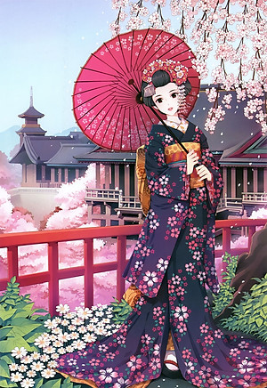 Bộ tranh xếp hình jigsaw puzzle cao cấp 330 mảnh – Kimono