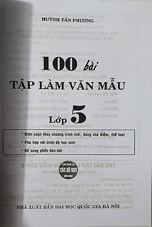 Sách 100 Bài Tập Làm Văn Mẫu Lớp 5