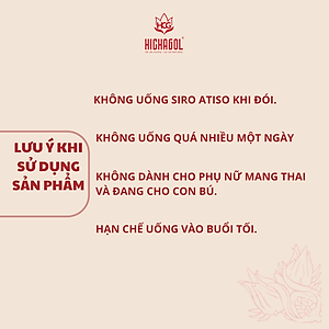 Siro Atiso đỏ Cô đặc Hichagol giúp thanh nhiệt, mát gan, đẹp da, không chất bảo quản Chai 250ml
