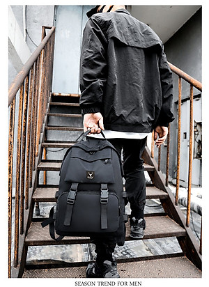 Combo Balo Ulzzang Hàn Quốc Và Túi Đeo Mini Praza - BL185DC095 (Đen)