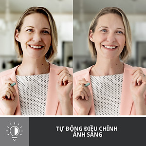 Webcam Logitech Full HD Brio 500 - Tự động điều chỉnh ánh sáng, Tự động lấy khung hình,Show mode, Mic kép giảm ồn, nắp che bảo mật, Hoạt động với Microsoft Teams, Google Meet, Zoom - Hàng chính hãng