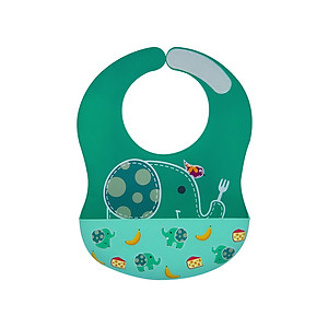 Yếm silicon ăn dặm cổ dán cho bé Marcus & Marcus, từ 6 tháng