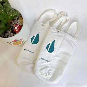 Túi Vải Canvas Đựng Bình Ly Cốc Giữ Nhiệt tiện lợi đi học đi làm đi chơi - ELEMENTAL