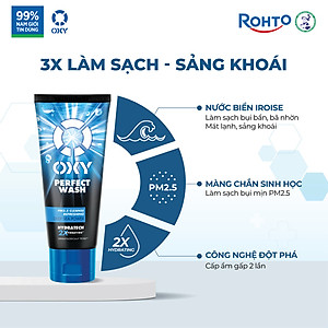 Sữa rửa mặt cho nam Oxy sạch sâu mát lạnh dạng kem Oxy Perfect Wash 100g