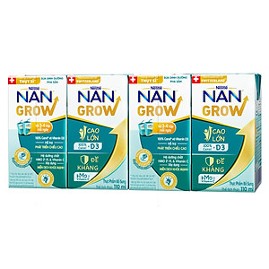 Bộ 2 Thùng 36 hộp Sữa pha sẵn Nestlé NANGROW  sữa mát công thức từ Thụy Sĩ 9(4 x 110ml) - (Bé từ 1 tuổi)