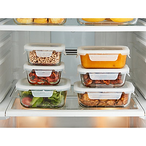 Hộp bảo quản thủy tinh LocknLock BLANC - Hộp chữ nhật