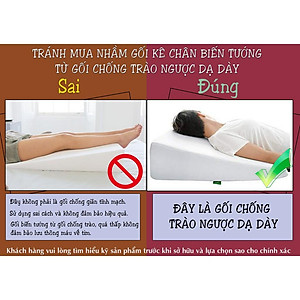 Gối kê chân giãn tĩnh mạch cao 28cm kê chân giảm phù nề chân, tê bì, vọp bẻ