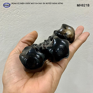 Dụng cụ điện chẩn khía đẹp mắt bằng sừng (MH821B) MÁT XA DAY ẤN HUYỆT GAN /MẬT, đả thông kinh mạch