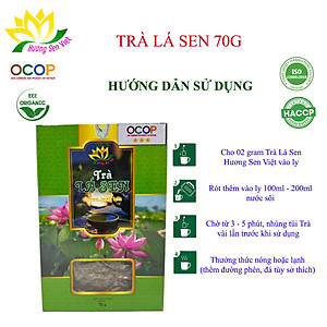 (COMBO 2 HỘP) TRÀ LÁ SEN HỘP 70G - HƯƠNG SEN VIỆT