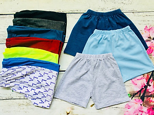Combo 5 quần thun bé trai, quần mặc ở nhà, mặc ngủ, quần thun trẻ em cotton - 5 màu ngẫu nhiên
