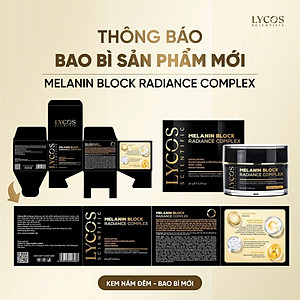 Combo 3 - Sáng Da Mờ Nám Lycos : Tinh chất Peel Da Lycos + Kem Nám Đêm Lycos + Dưỡng ẩm Lycos