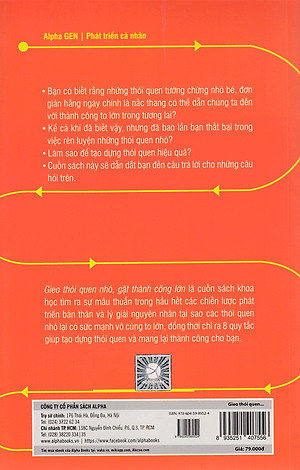 Gieo Thói Quen Nhỏ, Gặt Thành Công Lớn ( Tặng Bookmark Sáng Tạo )