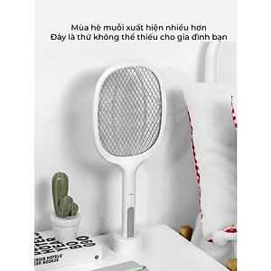 Vợt muỗi kiêm đèn bắt muỗi cao cấp 2 trong 1 tự động thông minh pin 1200mAh sạc 1 lần dùng đến 25 ngày - Hàng chính hãng