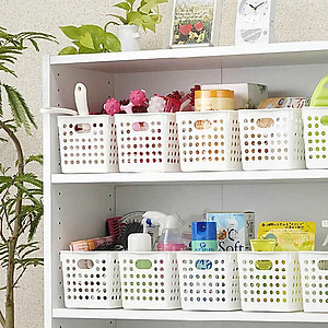 Rổ nhựa đựng đồ đa năng Inomata 4 màu (Cỡ vừa) - Hàng nội địa Nhật