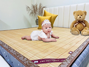 Chiếu tăm H&T 1.6 x 2m(Cây thẳng )- Màu vàng Tự Nhiên - Hàng chính hãng H&T - Sản xuất 100% tại Việt Nam