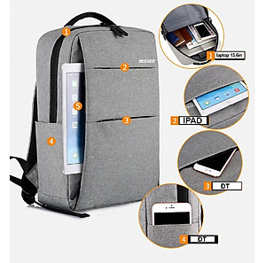 Balo laptop nam nữ Hàn quốc thời trang dày dặn chống thấm nước để được laptop 15.6in