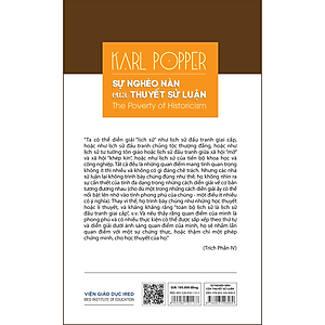 Sách Sự Nghèo Nàn Của Thuyết Sử Luận