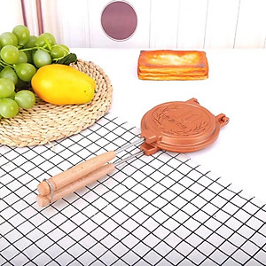 Chảo Làm Bánh Đồng Xu 10W Chất Liệu Hợp Kim Nhôm Chống Dính. Khuôn Làm Bánh Đồng Tiền Siêu Hót - HÀNG CHÍNH HÃNG MINIIN