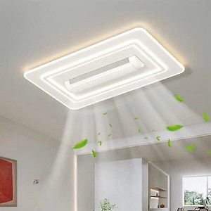 Quạt Đèn Ốp Trần,Quạt Điều Hoà Không Cánh,Quay 180 Độ,Có Điều Khiển Từ Xa,Trang Trí Phòng Khách,Ngủ, hàng chính hãng Klasse
