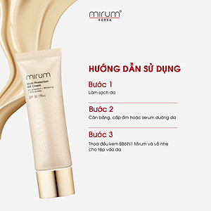 Kem BB 6in1 Mirum làm trắng da, chống lão hoá, dưỡng ẩm, chống tia UV, Lót và nền 50g Mirum Multi Protection BB cream SPF30/PA++ 