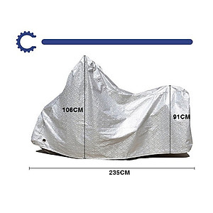 Bạt Phủ Áo Trùm Xe Máy Vải Dù Che Mưa Nắng Thời Tiết Khắc Nghiệt Loại Lớn Cho Dòng Xe Tay Ga - Xe Số Thông Dụng MINIIN
