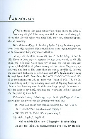 Điều Khiển Tự Động Trong Kỹ Thuật Lạnh Và Điều Hòa Không Khí (Bìa cứng)