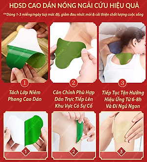 Hộp 12 Miếng Cao Dán Ngải Cứu Xương Khớp Hamart Giảm Đau Mỏi Khớp Cổ Vai Gáy Cột Sống Lưng