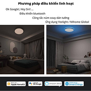 Đèn Led Ốp Trần Thông Minh Yeelight Arwen S450/S550 - 50W - Led RGB hắt trần - Hỗ trợ Homekit, Mihome Global - Hàng chính hãng