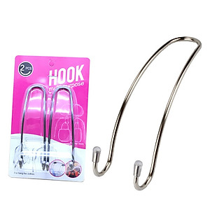 Bộ 2 móc treo đồ INOX sau ghế xe hơi ô tô