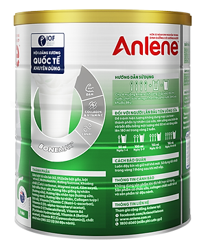 Bao bì mới - Sữa Bột Anlene Hương Vanilla (Hộp Thiếc 800g)