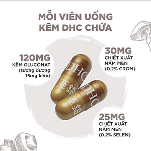 Viên uống bổ sung kẽm DHC ZinC Nhật Bản 15 - 30 ngày