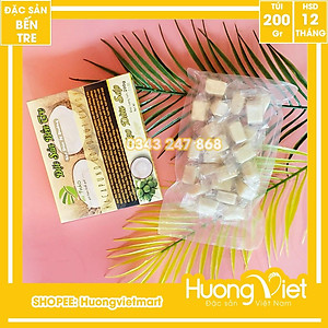 Đặc Sản Bến Tre - Kẹo Dừa Sáp Ít Đường Du Thảo 200G, Kẹo Dừa Thượng Hạng Bến Tre, Kẹo Dừa Bến Tre Mềm Dẻo