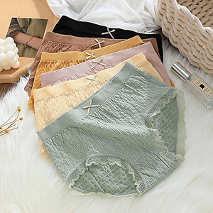 Combo 10 Quần lót nữ dệt kim cotton kháng khuẩn thoáng mát