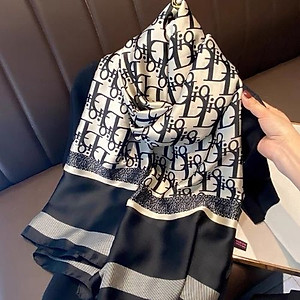 Khăn Lụa Dài Khăn Choàng Lụa Dáng Dài Đi Biển Hot Trend Họa Tiết Thanh Lịch Nhẹ Nhàng Size180x90 Quàng Cổ , Áo Choàng