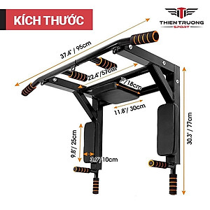(New 2025) Xà đơn, xà kép đa năng bắt vít vào tường chắc chắn, tải trọng 150kg, đệm mút cầm tay êm ái, an toàn tại nhà.