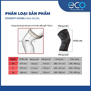 Băng gối, bó gối thể thao đàn hồi GF518K GoodFit chính hãng