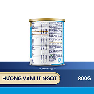 Thực phẩm dinh dưỡng y học Ensure Gold hương vani ít ngọt 800g/850g
