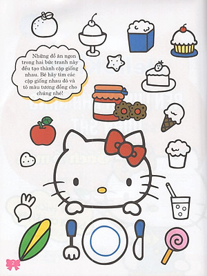 Sách Hello Kitty - Rèn Luyện Khả Năng Quan Sát (Tô Màu)