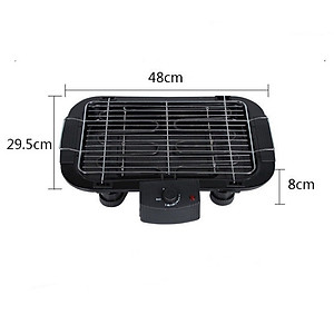 Bếp Nướng Điện, Loại Có Vỉ Chống Dính, Bếp Nướng Điện Không Khói Electric Barbecue Grill, Công Suất 2000w - Hàng Nhập Khẩu