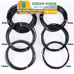 Dây Nhôm Uốn Cây Cảnh Bonsai GreenHome, Cuộn 100Gr, Mềm Dẻo Dễ Uốn, Đủ Loại Kích Thước
