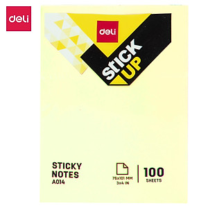 Giấy Nhớ 100 Tờ Deli - Màu Ngẫu Nhiên - 2 Tệp - EA01202/EA01403/EA01503