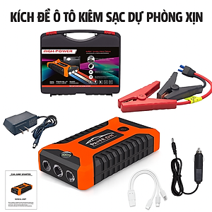Bộ Kích Đề Nổ Ô Tô Kiêm Sạc Dự Phòng Có Đèn Pijn Nhật Bản Loại Xịn – Cứu Hộ Xe Nhanh Chỉ Trong 3 Giây! ĐÈN TRANG TRÍ