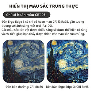 Đèn bàn học bảo vệ mắt DandiHome Ergo Edge chống cận để làm việc, học tập có thể kéo dài và gấp gọn - 3 phiên bản