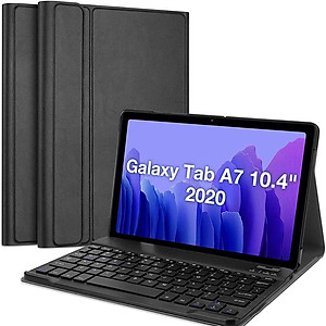 PU Leather Case for Samsung Galaxy Tab A7 10.4'' 2020 with Detachable Bluetooth Keyboard - 3-in-1 functionality keyboard case