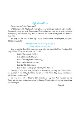 Sách - Những bài làm văn mẫu 6 - Chân trời sáng tạo - ndbooks